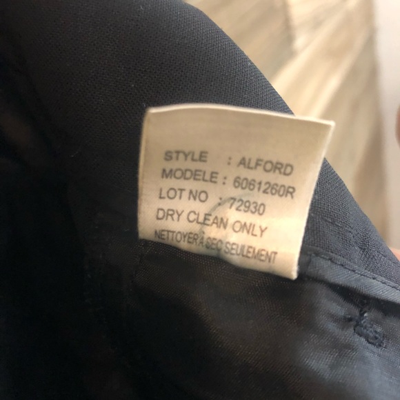 Theory Alford black wool blend trousers size 4 - Picture 6 of 6